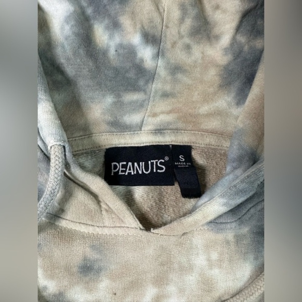Peanuts Snoopy Protect The Earth Tie Dye Hoodie Size Small‎ Sweatshirt - Picture 5 of 8